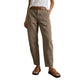 Hoge taille, taps toelopende utility-broek voor dames