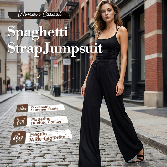 🔥NIEUWE AANBIEDINGEN 2026 - 50% KORTING🔥 Casual jumpsuit met spaghettibandjes voor dames