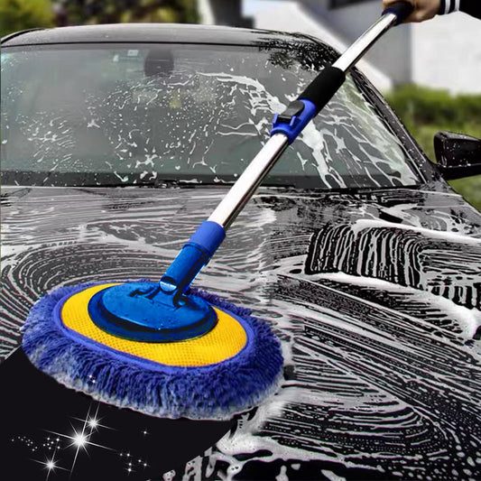 Telescopische auto-wasmop van duurzaam aluminium met lange steel