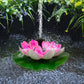 Lotus Gevormde Zonne Fontein Vijver Decoratief