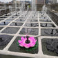 Lotus Gevormde Zonne Fontein Vijver Decoratief