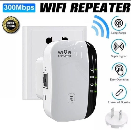 WIFI-SIGNAALVERSTERKER (Breed bereik, door muren heen)