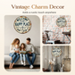 Vintage metalen bord met de tekst "Happy Place"