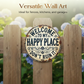 Vintage metalen bord met de tekst "Happy Place"