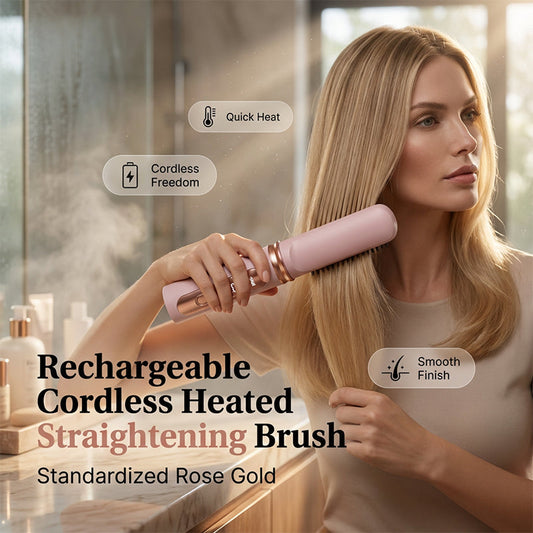 Oplaadbare draadloze stijltang met verwarming