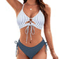 Sexy bikini set met vetersluiting voor dames