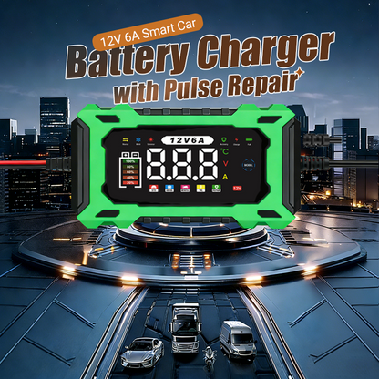 🔋⚡ 50% KORTING! Gooi je oude accu niet weg! Deze 12V 6A slimme lader met pulsherstel brengt oude, zwakke batterijen weer tot leven – geschikt voor elke auto en motor, met digitaal display!