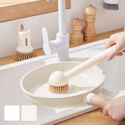 🔄🧽 Eén draai en schoon! De hangende pottenborstelset die uw gootsteen opruimt én uw pannen laat stralen! ✨