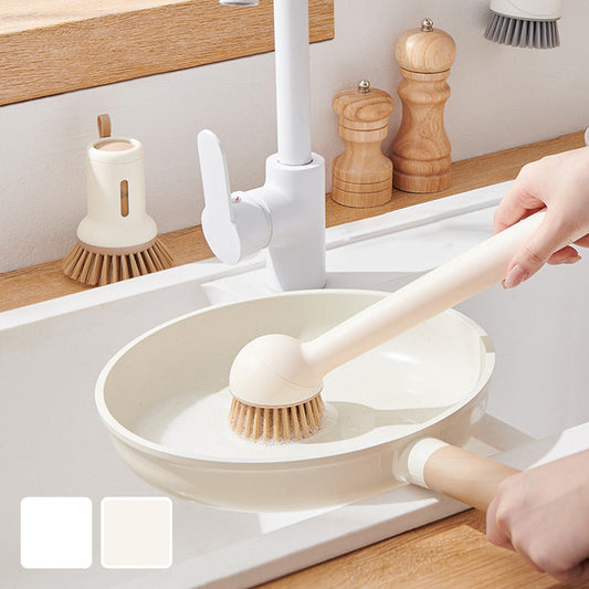 🔄🧽 Eén draai en schoon! De hangende pottenborstelset die uw gootsteen opruimt én uw pannen laat stralen! ✨