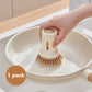 🔄🧽 Eén draai en schoon! De hangende pottenborstelset die uw gootsteen opruimt én uw pannen laat stralen! ✨