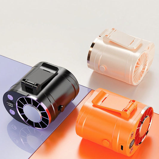 🧊🔋 50% KORTING! 100 standen, één klik naar de Noordpool! Deze waist clip fan heeft een ingebouwde koelchip die lucht écht koud maakt, geen lauw briesje. 3000mAh batterij, dus hij blaast langer dan jij kunt zweten!