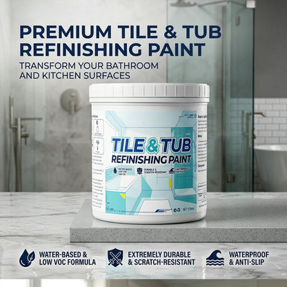 🛁✨ 50% KORTING! Geef je oude badkamer een tweede leven – dekt vlekken in 1 laag, waterdicht en krasvast. Zonder dure vakman!