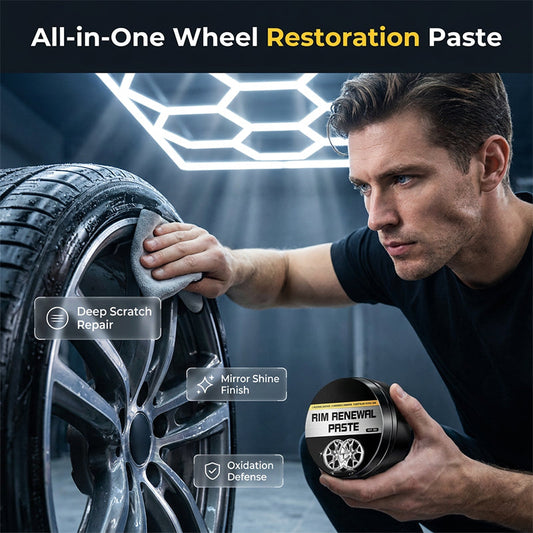 🚗💎50% KORTING! Stop met je schamen voor die lelijke stoeprandkrassen! Deze alles-in-één velgenpasta vult, herstelt en beschermt in één beweging – alsof je velgen net uit de showroom komen rollen!