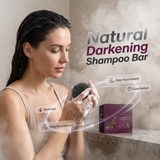 Shampoobar om grijs haar donkerder te make
