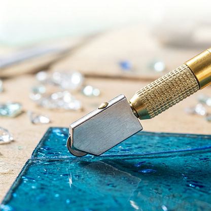 🔥💎 50% KORTING! Nooit meer gebroken glas of scheve sneden! Deze penvormige glasnijder met hardmetalen wiel en tikbal snijdt spiegels, ramen & tegels moeiteloos – precies en zonder gedoe!