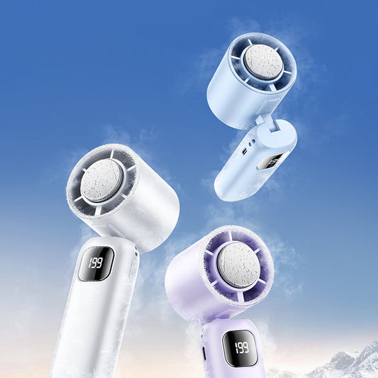 💥50% KORTING! 🔥 Zakformaat, orkaankracht – draagbare oplaadbare handventilator! ⏳❄️