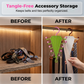🥳🏠 50% KORTING! Nooit meer verwarde sjaals, riemen of stropdassen! Deze V-vormige dubbele hanger organizer maakt van je chaotische kast in seconden een opgeruimd paradijs – ruimtebesparend en krasvrij!