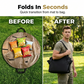 🌞🧺 50% KORTING! Stop met het sjouwen van losse tassen én een kleed! Deze multifunctionele reistas vouwt uit tot een picknickmat – waterdicht, ruim, en klaar voor strand, park of camping.