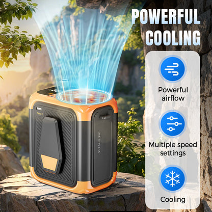 💨🌪 Alsof je een orkaan in je zak hebt! Deze draagbare outdoor ventilator blaast je oren erbijna af – en nu 50% KORTING! ⚡