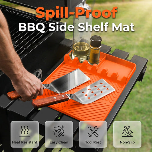 💪🧼 Nooit meer schrobben! Onverwoestbare siliconen grillmat voor je zijplank – bestand tegen hete pannen, messen en marinades.