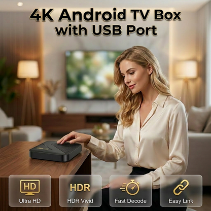 📺🔥 TIJDELIJKE AANBIEDING 50% KORTING! Stop met het betalen voor een dure smart tv! Deze Android-box met 4K HDR en Bluetooth maakt van elke oude tv een razendsnelle streaming-machine met gaming-power.