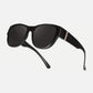 🕶️👓 50% KORTING! Brildragers opgelet: deze oversized zonnebril schuift over je eigen bril en je ziet eruit als een filmster – geen dure clip-on, geen geknipper met lenzen!