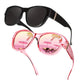 🕶️👓 50% KORTING! Brildragers opgelet: deze oversized zonnebril schuift over je eigen bril en je ziet eruit als een filmster – geen dure clip-on, geen geknipper met lenzen!