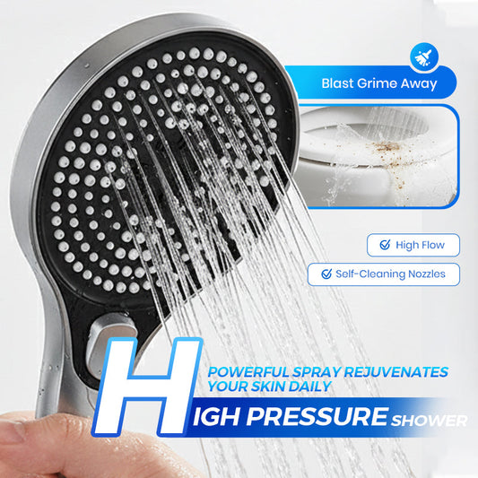 🚀💦 50% KORTING! Deze handheld douchekop spuit zo hard dat je tegels ervan schrikken! Eén knop, vier stralen, en de kalkvlekken vliegen van je muur – nooit meer een zielig straaltje!