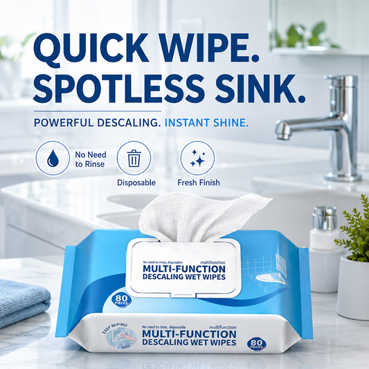 🧼💎 2+1 GRATIS! Dik, scheurbestendig, en lost kalk op als boter. Veeg, glim, klaar – geen naspoelen, geen strepen, alleen een sprankelende badkamer in seconden.