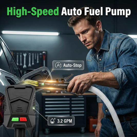 ⛽⚡ 50% KORTING! Brandstof overhevelen was nog nooit zo snel! Deze automatische pomp slokt 12 liter per minuut op en stopt vanzelf voordat er een druppel naast valt. Geen gehijg, geen benzine in je mond!