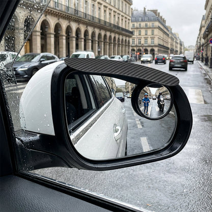 👁️ Waarom zou je nog in je dode hoek gokken? Deze verstelbare blindspotspiegel met regenkap geeft je 360° zicht – weer of geen weer. Plak hem zo vast!
