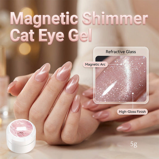 💎🐾 50% KORTING! De diepe, transparante jelly-basis maakt van je nagels glanzende edelstenen, terwijl de magnetische glitter een streep puur, multidimensional licht creëert. Jouw nagels, jouw mysterie.