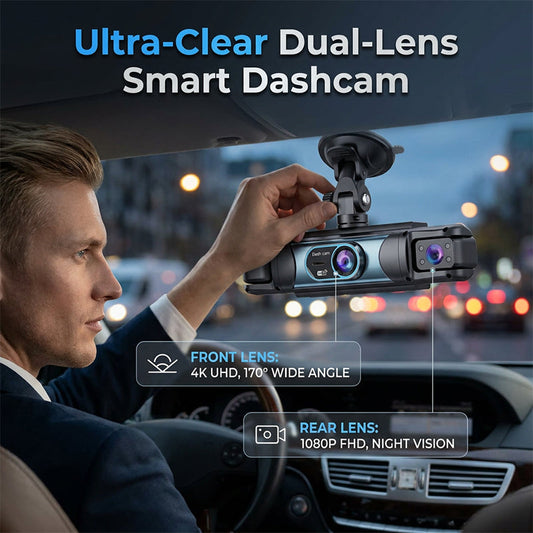 📹🚗 50% KORTING! 50K+ VERKOCHT! Stop met het vrezen van ongelukken zonder getuigen! Deze dual-lens dashcam filmt vóór én in de auto, ziet alles haarscherp in het donker, en bewaart het bewijs.