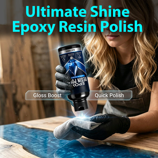 💎🚫 50% KORTING! Stop met je ergeren aan die doffe plekken en krassen! Dit polijstmiddel tovert je epoxy project terug naar showroomglans – dieper dan de oceaan, helderder dan glas!