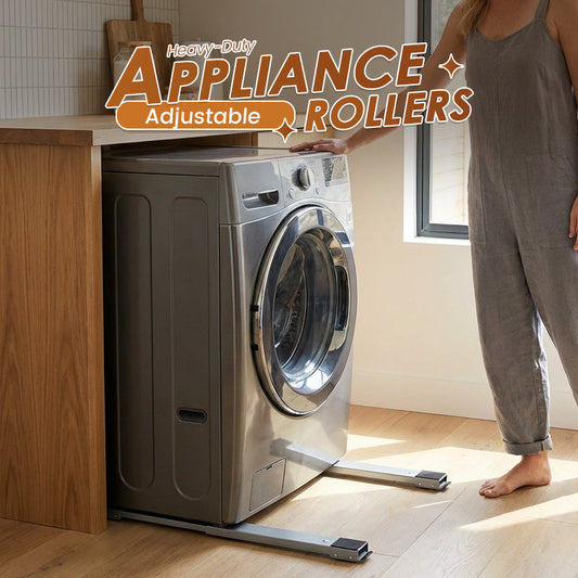 Verstelbare verplaatsingswieltjes voor meubels, voor een wasmachine- en koelkaststandaard, met rem en rolonderstel