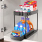 🛁➡️👑 50% KORTING! Stop met het zoeken naar dat ene flesje achterin je badkamerkastje! Deze schuifbare organizer met 2 lagen en valbeveiliging schuift alles naar je toe – alsof je een mini-supermarkt onder je wasbak hebt!