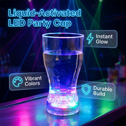 🎉💡 50% KORTING! Stop met je te vervelen op je eigen feest! Zodra je deze premium crystal-clear cup vult, knalt het ingebouwde LED-licht aan. Leeg? Gaat-ie vanzelf uit. Jij schenkt, hij schittert!