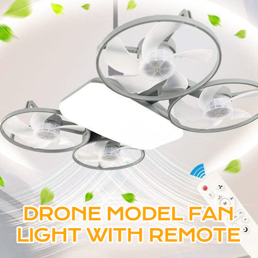 🛸🌬️ 50% KORTING! Stop met opstaan voor je ventilator! Deze drone-vormige E27 fanlamp met 3 snelheden, dimbaar LED-licht en een afstandsbediening maakt van jouw plafond een commandocentrum – jij ligt, hij draait, iedereen koel.