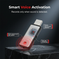 🎙️🔒 Draagbare USB spraakrecorder | Ruisonderdrukking & stemactivering | 13,7 g aluminium | 4-64 GB | WAV, 5 m bereik | 50% KORTING!