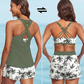 👙🎨 50% KORTING! Tanktop, bikinitop én shorts in 1 set. Criss-cross rug, tummy control, en sneldrogende stof – jij bepaalt hoe je straalt op het strand. Tropische prints die niet vervagen.