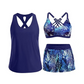 👙🎨 50% KORTING! Tanktop, bikinitop én shorts in 1 set. Criss-cross rug, tummy control, en sneldrogende stof – jij bepaalt hoe je straalt op het strand. Tropische prints die niet vervagen.