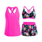👙🎨 50% KORTING! Tanktop, bikinitop én shorts in 1 set. Criss-cross rug, tummy control, en sneldrogende stof – jij bepaalt hoe je straalt op het strand. Tropische prints die niet vervagen.