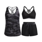 👙🎨 50% KORTING! Tanktop, bikinitop én shorts in 1 set. Criss-cross rug, tummy control, en sneldrogende stof – jij bepaalt hoe je straalt op het strand. Tropische prints die niet vervagen.