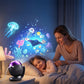 🌊🎵 50% KORTING! Alsof je de oceaanbodem met dolfijnen en kwallen op het plafond van je kind tovert! Deze projector met muziek maakt van elke slaapkamer een rustgevende onderwaterwereld.