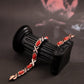 Magnetische stenen armband met antieke koperafwerking