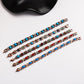 Magnetische stenen armband met antieke koperafwerking
