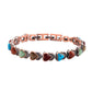 Magnetische stenen armband met antieke koperafwerking