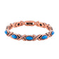 Magnetische stenen armband met antieke koperafwerking