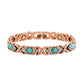 Magnetische stenen armband met antieke koperafwerking