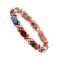 Magnetische stenen armband met antieke koperafwerking
